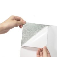 Зеркальная прямоугольная акриловая самоклеящаяся наклейка на стену 27х42 см, Небьющееся гибкое акриловое зеркало стикер самоклейка для ванной