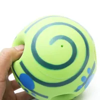 Giggling Dog Ball Wobble Wag Giggle Ball D-14, An interactive toy for playing with a dog, a sound ball toy made of thermoplastic rubber