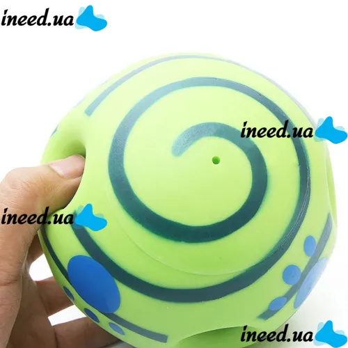 Giggling Dog Ball Wobble Wag Giggle Ball D-14, An interactive toy for playing with a dog, a sound ball toy made of thermoplastic rubber