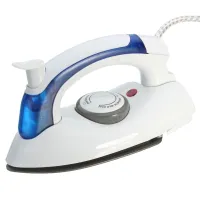 Folding Hand Iron Soarin SR-258B 700W with Steaming Function 3 Modes, Steam Generator Steamer with Folding Handle AND-31-30 White with blue