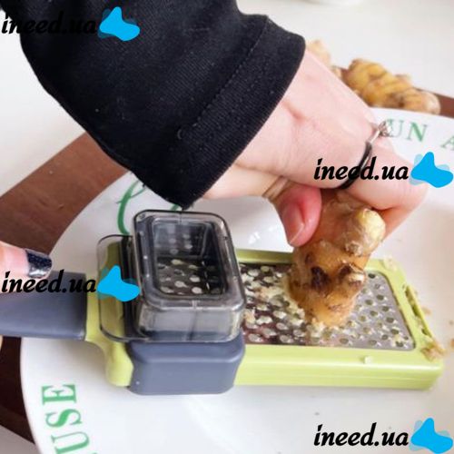 Ручная терка для чеснока Functional Kitchen Gardget, Ручной кухонный измельчитель, чесночница, измельчитель-терка, давилка, прес, сыра шоколада