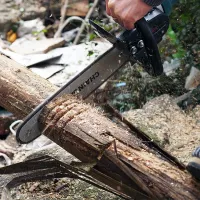 Насадка Chain Saw 12" цепная пила для болгарки Grand 300QF Pro с системой смазки цепи для МШУ болгарок 30см с ручкой и масляным бачком