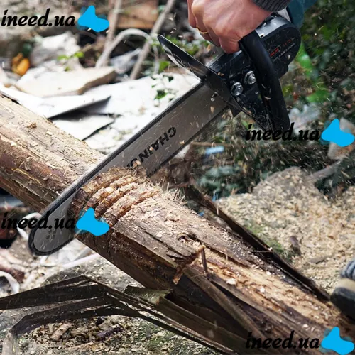 Насадка Chain Saw 12" цепная пила для болгарки Grand 300QF Pro с системой смазки цепи для МШУ болгарок 30см с ручкой и масляным бачком
