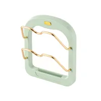 Настенный держатель для крышек Kitchen Pot Cover Rack, Подставка органайзер сушилка для 2 крышек кастрюль на стену, Навесной стеллаж для крышек