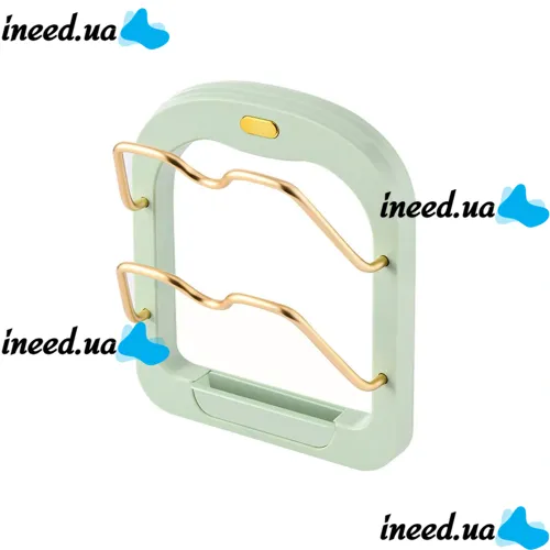 Настенный держатель для крышек Kitchen Pot Cover Rack, Подставка органайзер сушилка для 2 крышек кастрюль на стену, Навесной стеллаж для крышек
