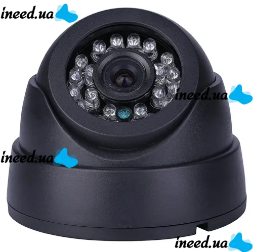 Комнатная цветная IP камера видеонаблюдения Спартак CCTV 349 1.3 mp с разъемом LAN, Проводная уличная купольная камера с ИК-подсветкой