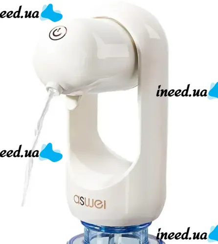 Автоматическая аккумуляторная помпа диспенсер Suction pump AND LY-608 для подачи питьевой воды на бутыль кулера Электрический насос дозатор для бутля