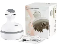 Wireless Waterproof Massager Smart Scalp Massager ST-701 for Head, Neck and Shoulders Rechargeable Massager for Cats and Dogs Verte-X 3D White