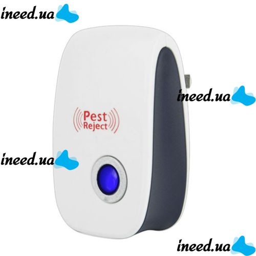 Ультразвуковой отпугиватель насекомых и грызунов Electronic Pest Reject Repeller устройство для уничтожения мышей тараканов, комаров прибор в розетку