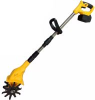 Аккумуляторный ручной культиватор Dewalt DWOAS3CL для рыхления и прополки огорода Беспроводной электрокультиватор Деволт с 2 аккумуляторами для сада