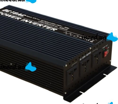 Автомобильный инвертор UN-3062 7000W 12V-220V, Авто преобразователь напряжения тока от прикуривателя и аккумулятора 12В 7000В с защитой от перегрева