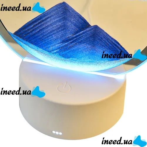 Настільна світлодіодна лампа нічник RGB пісочні гори 3D Sandscape з LED підсвічуванням 7 режимів і підставкою, рухомі годинник з сипучим піском