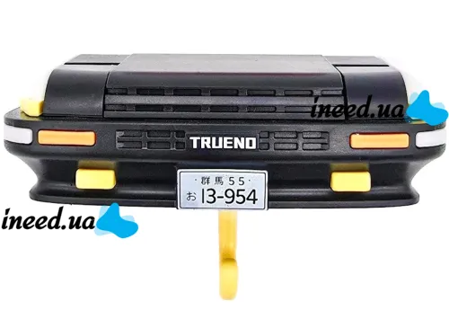 Настенный держатель органайзер для ключей в стиле Toyota Trueno AE86 с LED подсветкой фар, Настенная авто ключница с 1 крючком от батареек