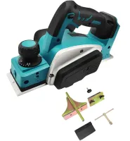 Аккумуляторный рубанок по дереву Makita DKP180 36V 5AH 2 аккумулятора Беспроводной электрорубанок Макита PCP36V 11000 об/мин 36В 5Ач в кейсе Синий