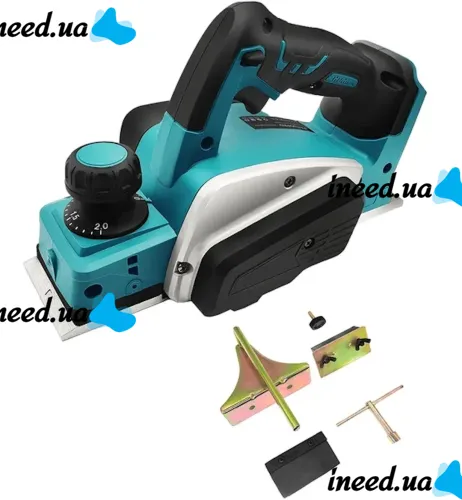 Аккумуляторный рубанок по дереву Makita DKP180 36V 5AH 2 аккумулятора Беспроводной электрорубанок Макита PCP36V 11000 об/мин 36В 5Ач в кейсе Синий