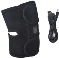 Универсальный бандаж грелка для коленного сустава ThermaFix TP-02 с подогревом от USB, Согревающий наколенник на колено и плечо 3 режима 5V Черный