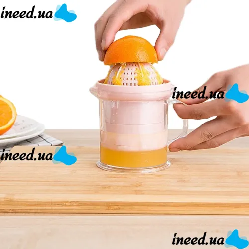 Ручная мини-соковыжималка Juicer XL-295 чашкой для фруктов, Универсальная соковыжималка фрешер для ягод с емкостью для сока XL 295