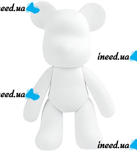 Флюидный мишка сделай сам DIY Creative Fluid Bear 23 см с красками 3 шт Набор раскраска игрушка медвежонок для творчества Виниловый медведь флюид-арт