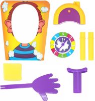 Настольная игра Пирог в лицо Hasbro Pie Face B7063 для игр в компании, Развлекательная игра Торт в лицо E111-11 с рулеткой для детей и взрослых