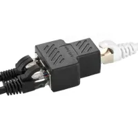 Одноканальный пассивный двойной переходник удлинитель HDMI сигнала - 2xRJ45 адаптер Voltronic по UTP кабелю по двум витым парам до 30м 1080P Черный