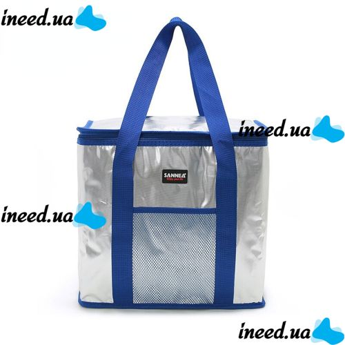 Туристическая термосумка Sannen Cooler Bag MC-1059 на 25 л для продуктов и напитков 37x20x34 см Походный переносной термобокс холодильник для пикника