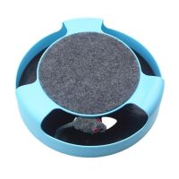 Интерактивная игрушка когтедерка Поймай Мышку Catch The Mouse для котов и кошек с точилкой для когтей 2 в 1, Когтеточка для котят и кота 25 см