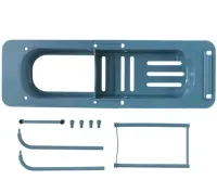 Раздвижная полка органайзер для раковины Sink rack AD-1792 для губки и тряпок, Телескопическая полочка сушилка полотенца на мойку LY-567 Темно-синяя