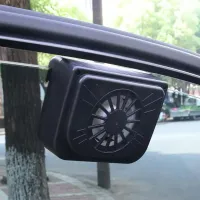 Автомобильный оконный вентилятор Solar Auto Fan на солнечной батарее с резиновой трубкой для крепления на боковое стекло, система охлаждения машины