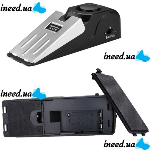 Беспроводная дверная сигнализация Door Stop Alarm защита входных дверей дома Стоп Дверь Звуковая с датчиком вибрации и звуком 120 дБ на батарейках