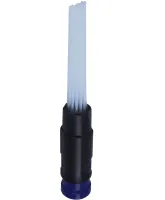 A slit nozzle for Dust Daddy vacuum cleaner to remove dust, A brush with plastic tubes for cleaning hard-to-reach places will give Daddy Black