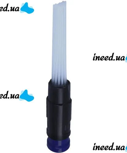A slit nozzle for Dust Daddy vacuum cleaner to remove dust, A brush with plastic tubes for cleaning hard-to-reach places will give Daddy Black