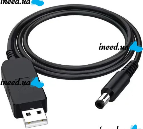 Berger Boost USB Cable from 5V to 9V for powering a Wi-Fi router from a Power Bank with a converter, Adapter for Wi-Fi 5.5x2.1 powerbank 5V 9V