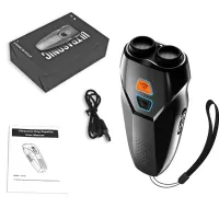Профессиональный мощный ультразвуковой отпугиватель собак Ultrasonic Dog Repeller PU 70 с аккумулятором и фонариком, защита от собак