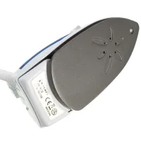 Folding Hand Iron Soarin SR-258B 700W with Steaming Function 3 Modes, Steam Generator Steamer with Folding Handle AND-31-30 White with blue