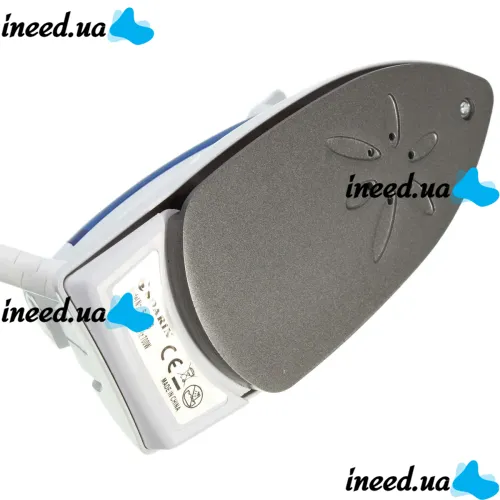 Folding Hand Iron Soarin SR-258B 700W with Steaming Function 3 Modes, Steam Generator Steamer with Folding Handle AND-31-30 White with blue