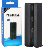 Универсальный Usb Hub Dobe PS4 Slim Концентратор на 4 порта для игровой приставки Sony Playstation, Юсб Хаб Разветвитель для периферийных устройств