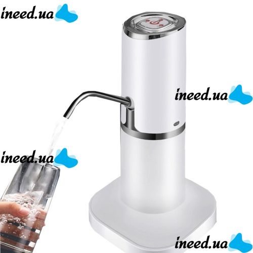 Автоматическая помпа диспенсер для бутылки питьевой воды Water Dispenser XL-145 Белая, Аккумуляторный электрический насос дозатор на бутыль кулера