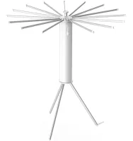 Складная напольная сушилка трансформер Octopus 112x112x120 см для сушки белья и одежды, Вращающаяся стойка вешалка для вещей до 15 кг Белая