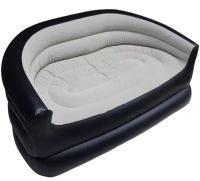 Inflatable Double Sofa Armchair Avenli 98139 Inflatable Sofa up to 200 kg for Relaxation, Flocked Ottoman Bed XL-1134 138x87x71 cm for Home