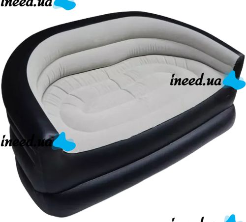Inflatable Double Sofa Armchair Avenli 98139 Inflatable Sofa up to 200 kg for Relaxation, Flocked Ottoman Bed XL-1134 138x87x71 cm for Home