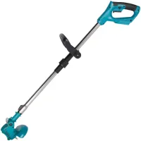 Акумуляторна складна газонокосарка тример Makita UR100DZ 36V для косіння трави та кущів з 2 акумуляторами, Бездротова косарка Макіта для стрижки