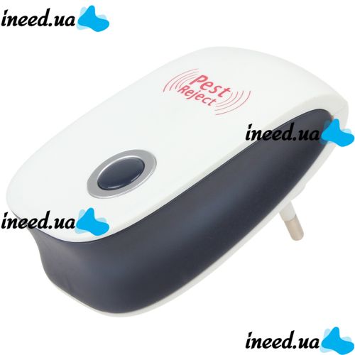 Ультразвуковой отпугиватель насекомых и грызунов Electronic Pest Reject Repeller устройство для уничтожения мышей тараканов, комаров прибор в розетку