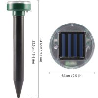 Отпугиватель кротов на солнечной батареи Effectively Repels Garden Pro аккумуляторный ультразвуковой прибор кротоотпугиватель грызунов и насекомых