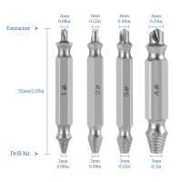 Набор экстракторов бит Easy Out Tool S2 4 шт в коробке, двухсторонние насадки для выкручивания сломанных, слизанных саморезов и болтов на шуруповерт
