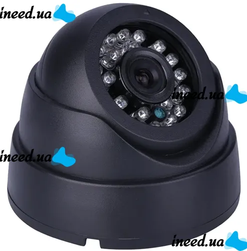 Комнатная цветная IP камера видеонаблюдения Спартак CCTV 349 1.3 mp с разъемом LAN, Проводная уличная купольная камера с ИК-подсветкой
