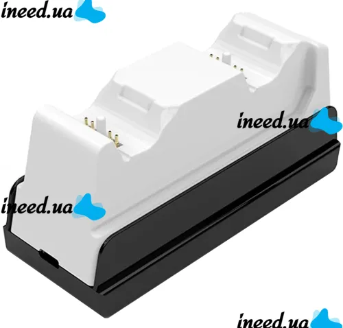 Двойная зарядная док станция Honcam A3705 для зарядки 2 джойстиков DualSense PlayStation PS5, Зарядное устройство для зарядки геймпадов с подсветкой