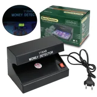 UV Automatic Currency Detector Money Detector AD-118AB AC-220v, UV Lamp for fast checking of money bills Powered by the network Black