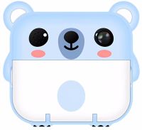 Children's Camera with Instant Printing Print Camera Y61 Bear, Digital Rechargeable Camera photo and Video Printer with Thermal Paper Y600-1