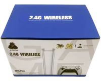 Игровая мини консоль в стиле PS5 HDMI Game Stick M15 PS1 с 20000 встроенных игр с 2 беспроводными джойстиками, Детская приставка 64GB 4К с контроллерами Белая