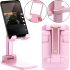 Desktop Stand Holder with Mirror Folding desktop phone stand PD-C06 for Tablet Phone, Folding Transformer for Smartphone AND196 Pink